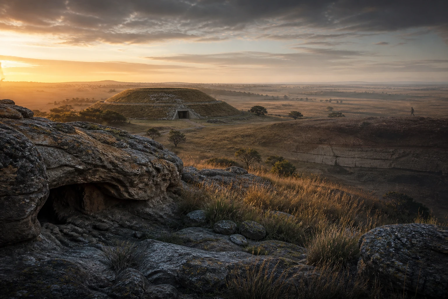 Artistically created view of the Cradle of Humankind landscape near Krugersdorp